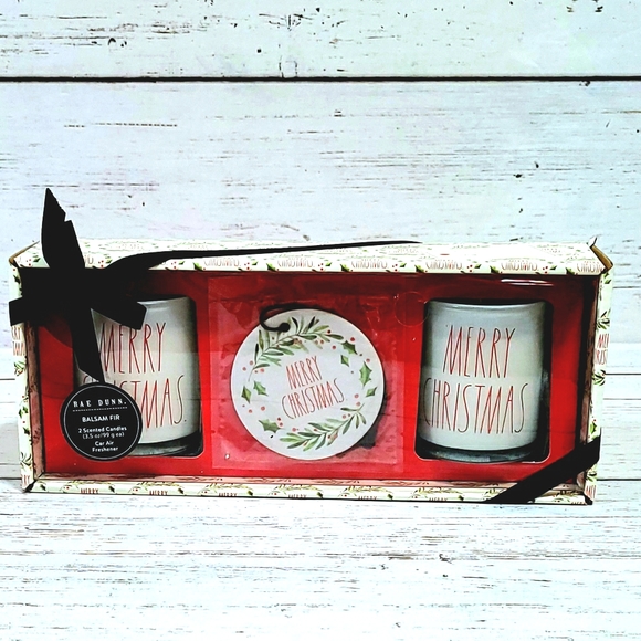 Rae Dunn Christmas Candles Set